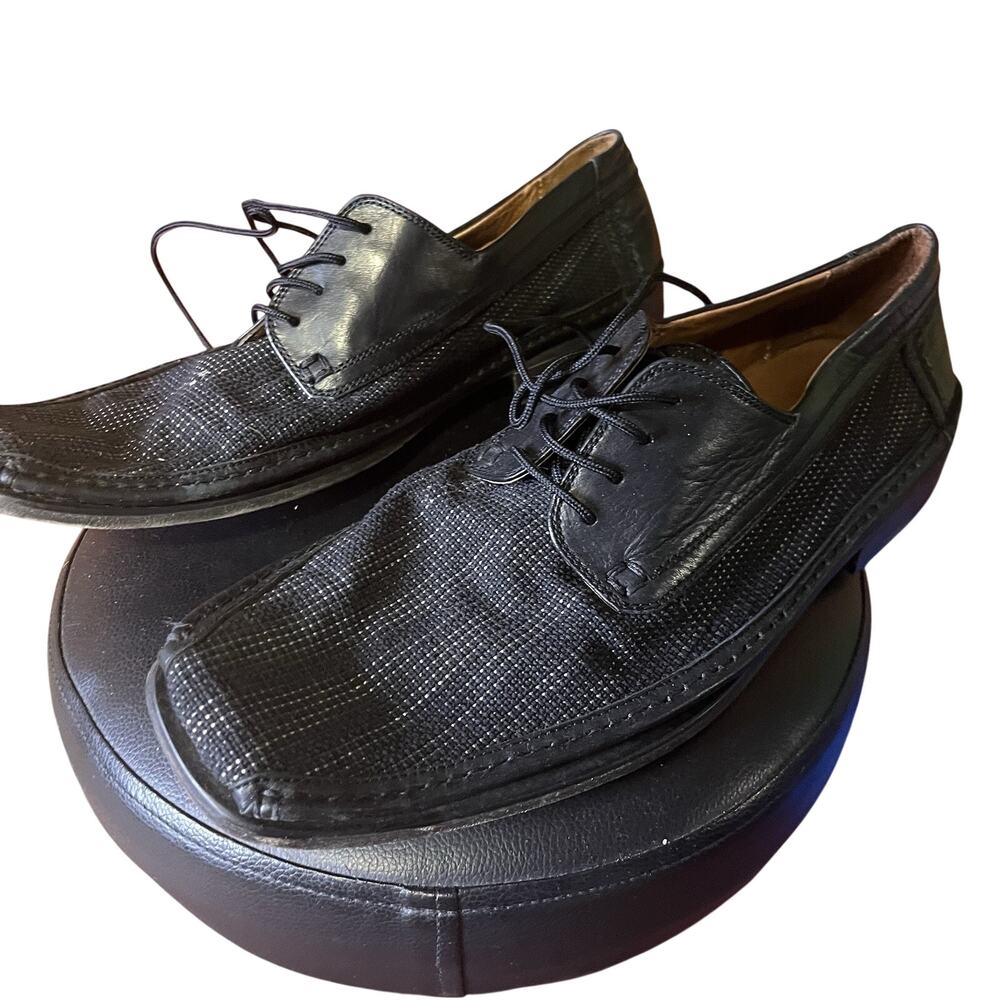 Fratelli Rossetti Dress Shoes Mens 11 Oxford Black Square Toe